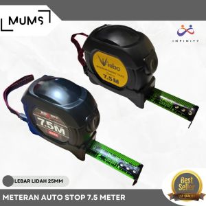 INF Tape Measure Meteran Otomatis Auto Stop Autostop 5 7.5 75 10 Meter