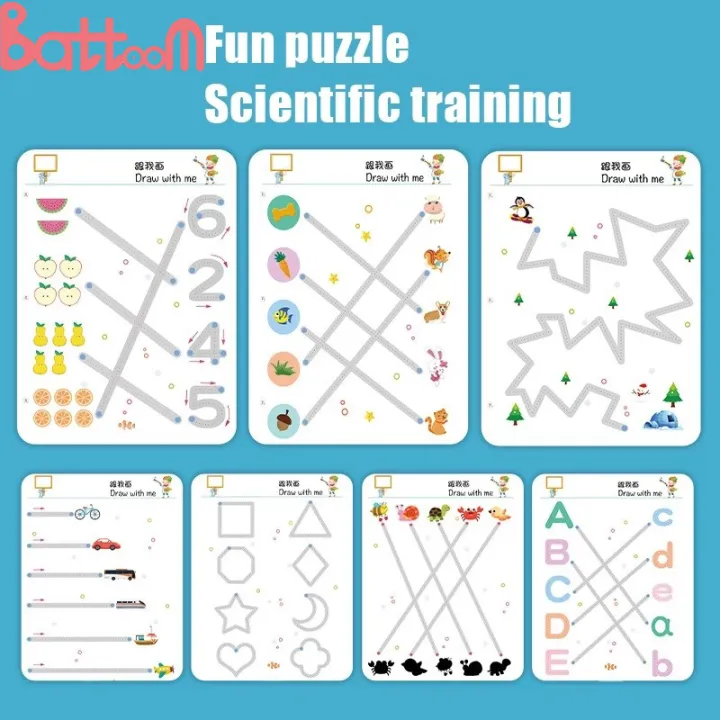 Magical%20Tracing%20Book%20For%20Kids%20Early%20Educational%20Toys%20For%20Kids%20Workbook%20Logical%20Thinking%20Control%20Erasable%20Pen%20Copybook%20Practice%20Drawing%20Book%20-%20Image%207