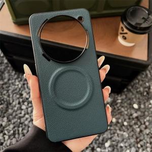 Magsafe Case for Nothing Phone (3a) Pro Nothing Phone (2a) Plus Simple Business Pure Color Leather Phone Case Hard Cover Drop-proof Shockproof Case