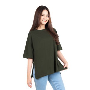 Otsky Kaos Oversize Wanita With Slit Cotton Combed 30s X Dazza Basic Polos