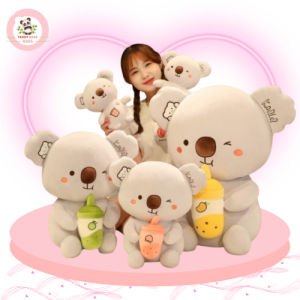 Gấu Bông Gấu Koala Ôm Bình Sữa - Thú Nhồi Bông Gấu Koala Bú Bình Sữa Cao Cấp HADA