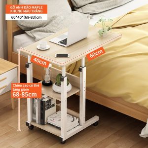 Bàn Làm Việc Bàn Học Thông Minh Đa Năng Bàn Nâng Hạ Chiều Cao Có Bánh Xe Di Chuyển Phù Hợp Mọi Không Gian
