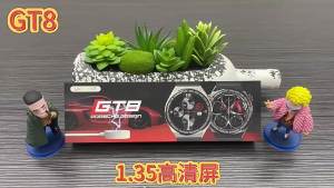 Huaqiang North round Screen GT8 Porsche Sport Smart Watch Is Wireless Charger Belt NFC Bluetooth Calling Information Push