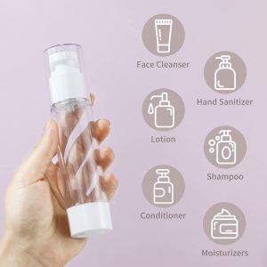 Portable Airless Luxury Acrylic Travel Pump and Spray Empty Cosmetic Lotion Serum Fine Mist Bottle