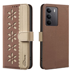 New Phone Case For OPPO Realme C75 C71 C55 Lucky Grass Magnetic Leather Wallet Card Slot Flip Case Casing