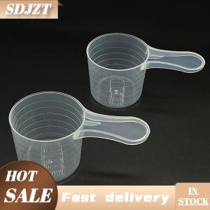 SDJZT 5 cái 70ml nhựa đo cup với quy mô trong suốt trộn cup đo Jar container beaker nhà bếp nướng công cụ bánh DIY