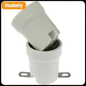 【2-3 days delivery】 E27 Ceramic Screw Base High Temperature Resist Socket Light Bulb Holder Adapter