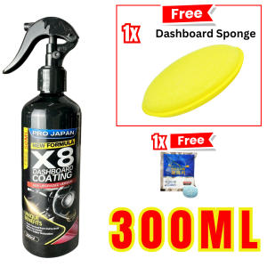 X8 Dashboard Coating / Plastic Coating Dashboard & Wax Leather Wax Dashboard Wax Leather Shine Dashboard Kit Ohsolah