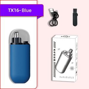 Portable Nose Hair Trimmer for Men USB Rechargeable Electric Nose Hair Trimmer with Dust Protection Cap Dual Edge Blade