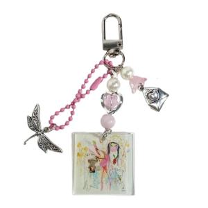 Record Band Themed Key Holder Fashion Bag Charm Portable Key Trendy Bag Charm Suitable for Travel Enthusiasts