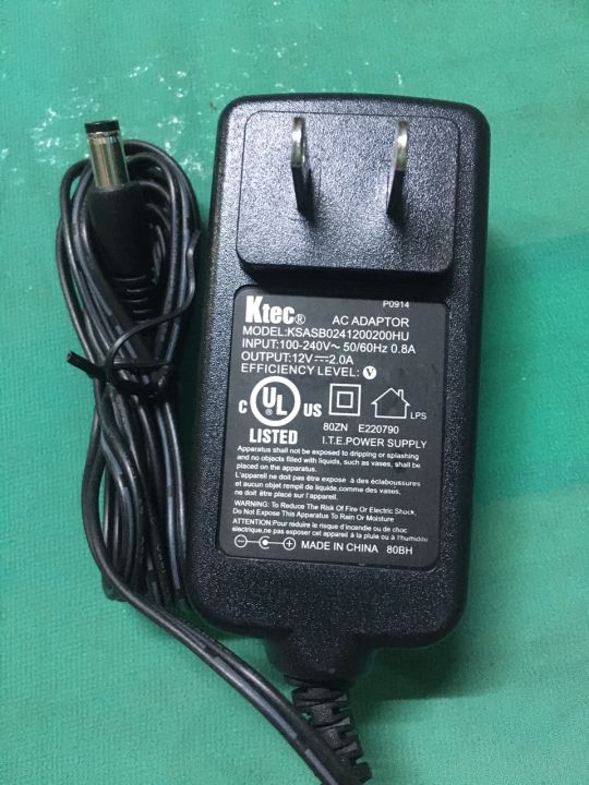 Adapter nguồn sạc 12v 2a Ktec hàng bãi zin chưa qua xử dụng , chất ...