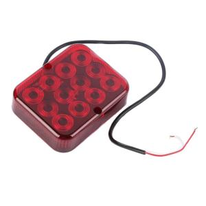 Energy Efficient 12 LED Waterproof Signal Lamp With Strobe Mode For Heavy Duty Commercial Vehicles Low Power Consumption