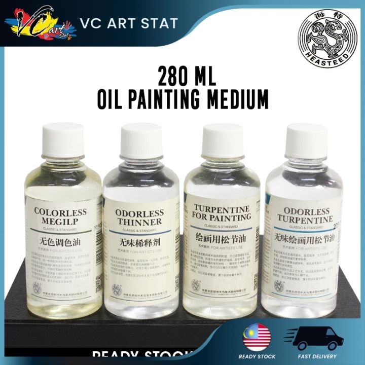 Heasteed Oil Painting Medium 280ml Odorless Thinner Refined