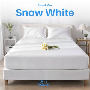 MildMate PremaCotton Top Sheet 3/3.5ft 100% Cotton Oeko-Tex Certified Soft & Breathable