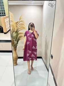 Daster Vanesa Andin Busui SELUTUT Viral Bahan Rayon Premium Adem Kekinian Motif Terbaru Tipis Lengan Pendek