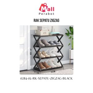 Mall Perabot | Rak Sepatu Sendal Cross 4 Susun | Shape Shoe Rack Minimalis | Tempat Sandal Serbaguna