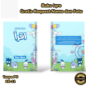 Hampers Iqro Ukuran A5 Milenial Iqro Anak Gratis Custom Foto dan Nama Full Color Iqro Anak