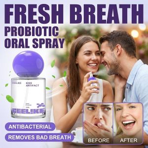 Portable Breath Freshener Spray 20ml Oral Odor Eliminator for Fresh Breath Mouth Care Spray Pocket Size Mint Scent