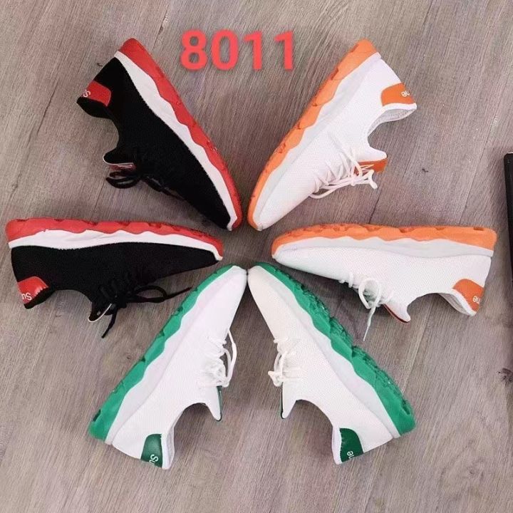Korean High Rubber Hot style women's shoes with colour soles #8011