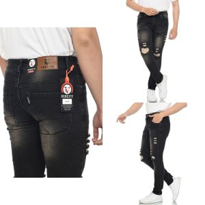 Celana Jeans Panjang Pria Sobek Tembus Model Slimfit Stretch Brand Vercity