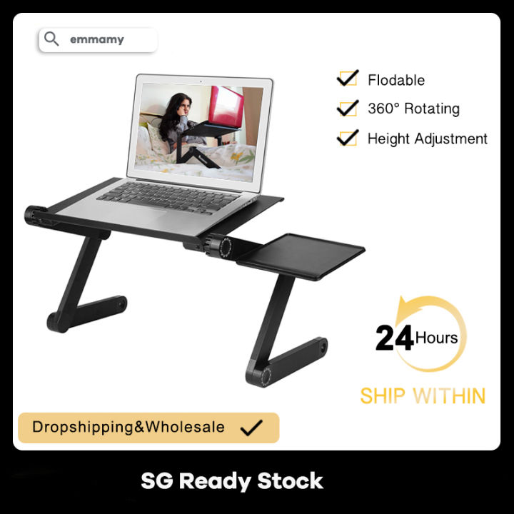 （SG Stock）EmmAmy® home Adjustable Vented Laptop Table Laptop Computer