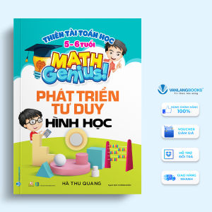 Sách - Thiên Tài Toán Học (5-6 Tuổi) - Phát Triển Tư Duy Hình Học-Vanlangbooks