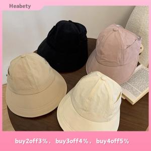 Heabety Foldable Wide Brim Ponytail Sun Hat Adjustable Cap Summer Quick-dry Visor Fisherman Cap For Women Beach Hat