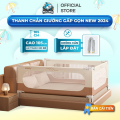 Thanh Chắn Giường Gấp Gọn Thông Minh Pakey, Không Cần Lắp Đặt, Cải Tiến Khóa Kép Cố Định. 