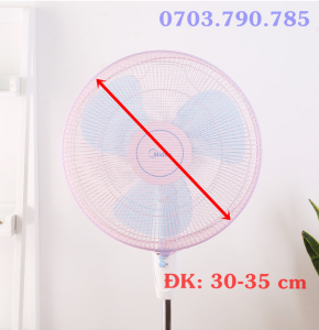 Lưới Bọc Màn Bọc Quạt Loại Lớn 40-50cm Có Dây Rút An Toàn Cho Bé