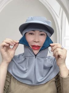Nón chống nắng vải thun 2 lớp có lót lưới dê dàng đội trong nón bảo hiểm - Shop Kim Yến 5