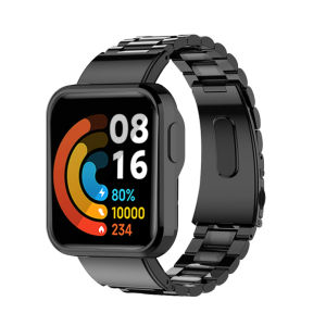 Luxury Stainless Steel Strap+case For Xiaomi Mi Watch 2 Lite Strap Metal bracelet for Redmi watch 2 Lite smart watch metal strap