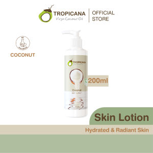 Tropicana | ทรอปิคานา โลชั่นน้ำมันมะพร้าวและวิตามินB3 บำรุงผิวชุ่มชื้นกระจ่างใส กลิ่น COCONUT 200 ML
