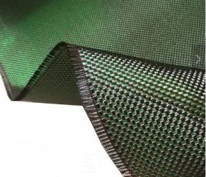 ผ้าคาร์บอนแท้ Aluminized gritter สีดำเขียว เกรดพรีเมีียม ลาย1220 กรัม 3K  carbon gritter green hybrid cloth ขนาด100​ ซม x 30 cm ผ้าแน่นสวย เงาแวววาว สินค้ามี