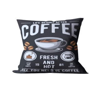 SARUNG BANTAL PRINTING MOTIF COFFE - Estetik & Cozy Sentuhan Hangat Untuk Interior Rumah-