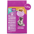 WHISKAS Cat Food Dry Adult Indoor 1.1kg. 