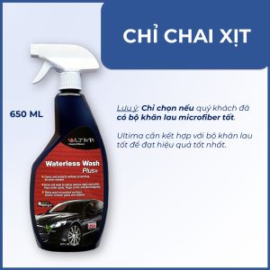 Chai xịt nano dẻo Ultima 650ml.Vệ sinh + Phủ bóng Giảm bám nước cho ô tô