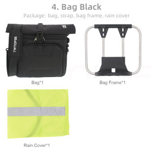 TWTOPSE Bicycle 3D Hard Shell O Bag For Brompton Folding Bike 3SIXTY PIKES Rain Cover Strip Fit Food Camera Dahon JAVA Basket