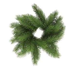 Christmas Rings Wreath Norfolk Pine Garland Artificial Snow Pine Garland Table Ornament for Wedding