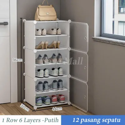 SaveMall Lemari sepatu Rak sepatu susun Lemari sepatu plastik lemari plastik murah