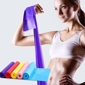 Yoga Pilates Stretch Resistance Band: 150cm Gym Training Loop Band