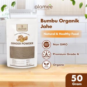ALAMEE Jahe Putih Bubuk Ginger Powder Bumbu Dapur Instan Minuman Herbal 50 Gram