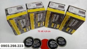 Hộp 40 miếng vá săm lốp LMS cho ô tô xe máy Small Round 45mm