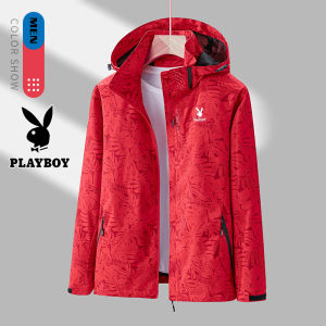Playboy Camouflage Custom Couples Jacket Hooded Outdoor Mountaineering Thin Waterproof Travel Jacket
