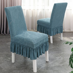 Chair Cover Elastic Anti-wrinkle Dining Chair Cover Thickened Skirt Seat Cover