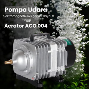 Pompa Aerator Kolam RISSEE ACO 004 Akuarium Pompa Blower udara gelembung air mesin aerator electromagnetic air compressor pompa oksigen
