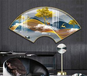 [TỔNG HỢP] Tranh quạt tráng gương 5D các mẫu mới nhất 2022giá gốc tận xưởngtặng phụ kiện treo tranh.