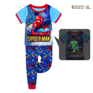 ชุดนอนเด็ก อายุ 3-7 ปี ชุดนอนเด็กผู้ชาย ชุดนอนเด็กเรืองแสง ชุดนอนแขนสั้นขายาว ผ้าคอตตอน ใส่สบาย