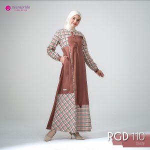 Raunapride Baju Gamis Wanita Katun / RGD-110 / Fashion Muslim Kekinian