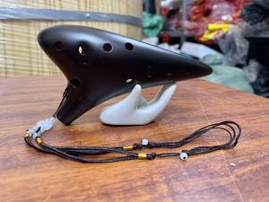 Sáo ocarina 12 lỗ tạng kèm tay đỡ và phụ kiện