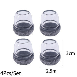 YESPERY 4Pcs Table Chair Leg Protector Covers Silicon Furniture Floor Feet Cup Thick Felt Bottom Protector Feet Caps Reduce Noice